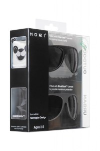 Ochelari de soare pentru copii MOKKI Click & Change, protectie UV, negru, 2-5 ani, set 2 perechi - 4