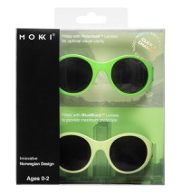 Ochelari de soare pentru copii MOKKI Click & Change, protectie UV, verde, 0-2 ani, set 2 perechi - 3