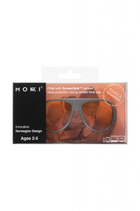 Ochelari de soare pentru copii MOKKI Click & Change ScreenSafe, protectie ecran, 2-5 ani, gri - 2