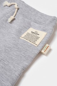 Pantaloni cu buzunare laterale, Two thread, 100%bumbac organic - Gri, BabyCosy - 5