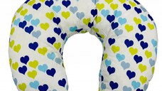 Perna pentru alaptat 2 in 1 Nursing Pillow Hearts, BabyJem