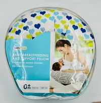 Perna pentru alaptat 2 in 1 Nursing Pillow Hearts, BabyJem - 6