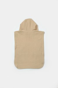 Prosop plaja - poncho copii din muselina absorbanta, Apricot, BabyCosy - 2