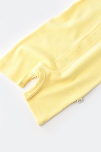 Salopeta cu pantaloni scurti - 100% bumbac organic - Galben, BabyCosy - 4