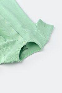 Salopeta cu pantaloni scurti - 100% bumbac organic - Mint, BabyCosy - 2