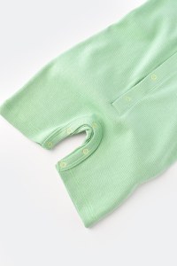 Salopeta cu pantaloni scurti - 100% bumbac organic - Mint, BabyCosy - 4