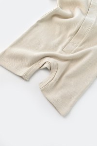 Salopeta cu pantaloni scurti - 100% bumbac organic - Stone, BabyCosy - 2