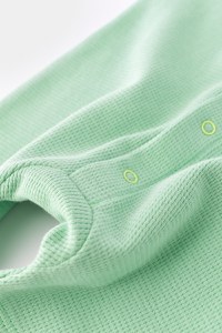 Salopeta fara maneci si pantaloni scurti - 100% bumbac organic - Mint, BabyCosy - 5