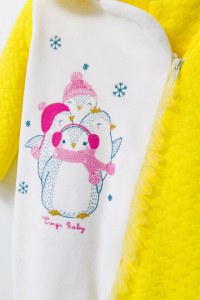 Salopeta pentru bebelusi de iarna Pinguins, Tongs baby - 2