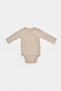 Set 2 body-uri cu maneca lunga petrecute, Girafa, BabyCosy, 100% bumbac organic - 4