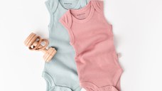 Set 2 body-uri fara maneci bebe unisex din bumbac organic si modal - Mint/Rose, BabyCosy