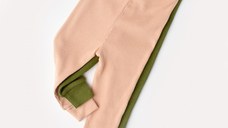 Set 2 pantaloni bebe unisex din bumbac organic si modal - Verde/Blush, BabyCosy