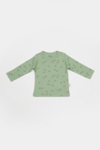 Set 3 piese:bluza, pantaloni si caciulita Printed, BabyCosy, 50% modal+50% bumbac, Verde - 5