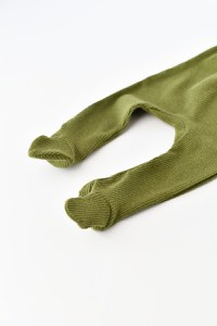 Set 4 piese: bluza, pantaloni, caciulita si manusi din bumbac organic si modal - Verde, BabyCosy - 5