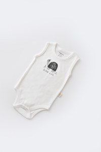 Set Broscuta cu salopeta si body din 80%bumbac organic si 20% poliester - Antracit, BabyCosy - 4