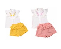 Set camasuta si pantaloni cu broderie Drool - 1