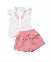 Set camasuta si pantaloni cu broderie Drool - 2