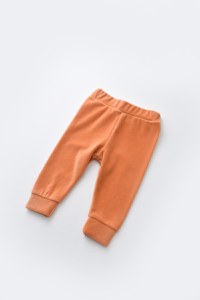 Set Curcubeu cu bluzita cu maneca lunga si pantaloni lungi din 80%bumbac organic si 20% poliester - Portocaliu, BabyCosy - 6