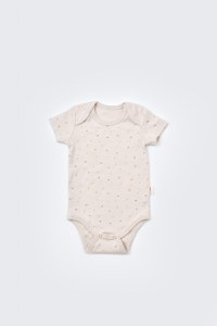 Set de 10 piese pentru nou nascut - 100% bumbac organic - Crem cu buline, BabyCosy - 8