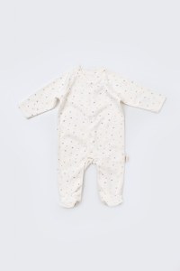 Set de 10 piese pentru nou nascut - 100% bumbac organic - Ecru cu buline, BabyCosy - 14