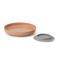 Set diversificare hrana bebelusi Miniware Healthy Meal, 100% din materiale naturale biodegradabile, 3 piese, Toffee/Peach - 3