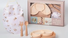 Set diversificare hrana bebelusi Miniware Mini Sous Chef 100% din materiale naturale biodegradabile, 6 piese, Golden Harvest