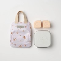 Set geanta termoizolanta Mealtote cu cutie Grow bento, Miniware Ready Go! Bento, 4 piese, Golden Swallow - 1