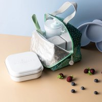 Set geanta termoizolanta Mealtote cu cutie Grow bento, Miniware Ready Go! Bento, 4 piese, Prickly Pear - 3