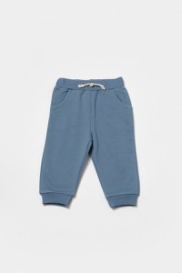 Set hanorac si pantaloni, Two thread, 100%bumbac organic - Indigo, BabyCosy - 7