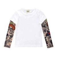 Tricou copii alb cu tatuaj Drool - 1