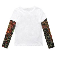 Tricou copii alb cu tatuaj Drool - 2