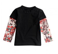 Tricou copii negru cu tatuaj Drool - 4