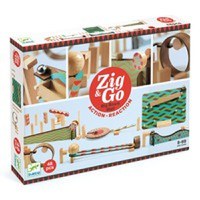 Zig & Go Djeco, set de constructie trasee, 48 piese - 2