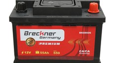 Acumulator, baterie auto 55Ah, 500A, 12V, Cod: BK88606, Brand: BRECKNER GERMANY