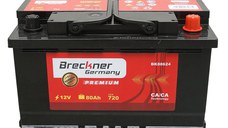 Acumulator, baterie auto 80Ah, 720A, 12V, Cod: BK88624, Brand: BRECKNER GERMANY