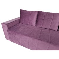 Canapea Extensibila Lambert, 240x80x75cm, 3 locuri, Amore 45 Dark Violet, Glasspandoor - 3