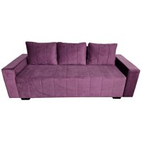 Canapea Extensibila Lambert, 240x80x75cm, 3 locuri, Amore 45 Dark Violet, Glasspandoor - 4