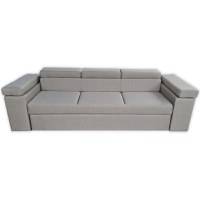 Canapea Extensibila Lotus, 240x80x85cm, 3 locuri, Amore 31 Grey, Glasspandoor - 5