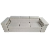 Canapea Extensibila Lotus, 240x80x85cm, 3 locuri, Amore 31 Grey, Glasspandoor - 6