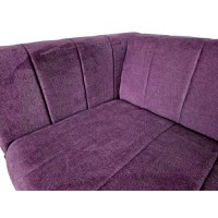 Canapea Extensibila Noriel, 240x80x85cm, 3 locuri, Luna 65 Purple, Glasspandoor - 4