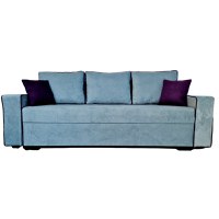 Canapea Extensibila Tania, 240x80x85cm, 3 locuri, Amore 20 Pastel Blue, Glasspandoor - 3