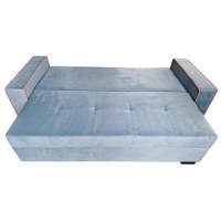 Canapea Extensibila Tania, 240x80x85cm, 3 locuri, Amore 23 Aqua, Glasspandoor - 2