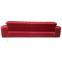 Canapea Extensibila Valentina, 230x100x75cm, 3 locuri, Luna V-09 Bordo, Glasspandoor - 7