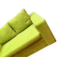 Canapea Fixa Euforia, 195x100x75cm, 2 locuri, Amore 38 Lime, Glasspandoor - 2