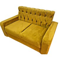 Canapea Fixa Little Chester, 2 locuri, 155x83x85cm, Velutto 08 Mustard, Glasspandoor - 1