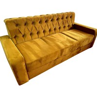 Canapea Fixa Little Chester, 3 locuri, 195x83x85cm, Velutto 08 Mustard, Glasspandoor - 1