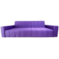 Canapea Fixa Pixie, 3 locuri, 215x83x85cm, Luna 65 Purple, Glasspandoor - 1