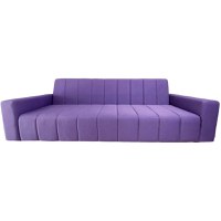 Canapea Fixa Pixie, 3 locuri, 215x83x85cm, Luna 65 Purple, Glasspandoor - 3