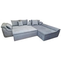 Colțar Extensibil Umberto, 310x205x80cm, 6 locuri, Velutto 16 Grey , în formă de "L", dreapta, Glasspandoor - 5