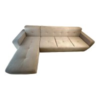 Colțar Fix Fredie, 200x180x75cm, 5 locuri, Amore 25 Beige, în formă de "L", stanga, Glasspandoor - 1